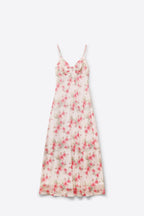 Songe Floral Mesh Maxi Dress