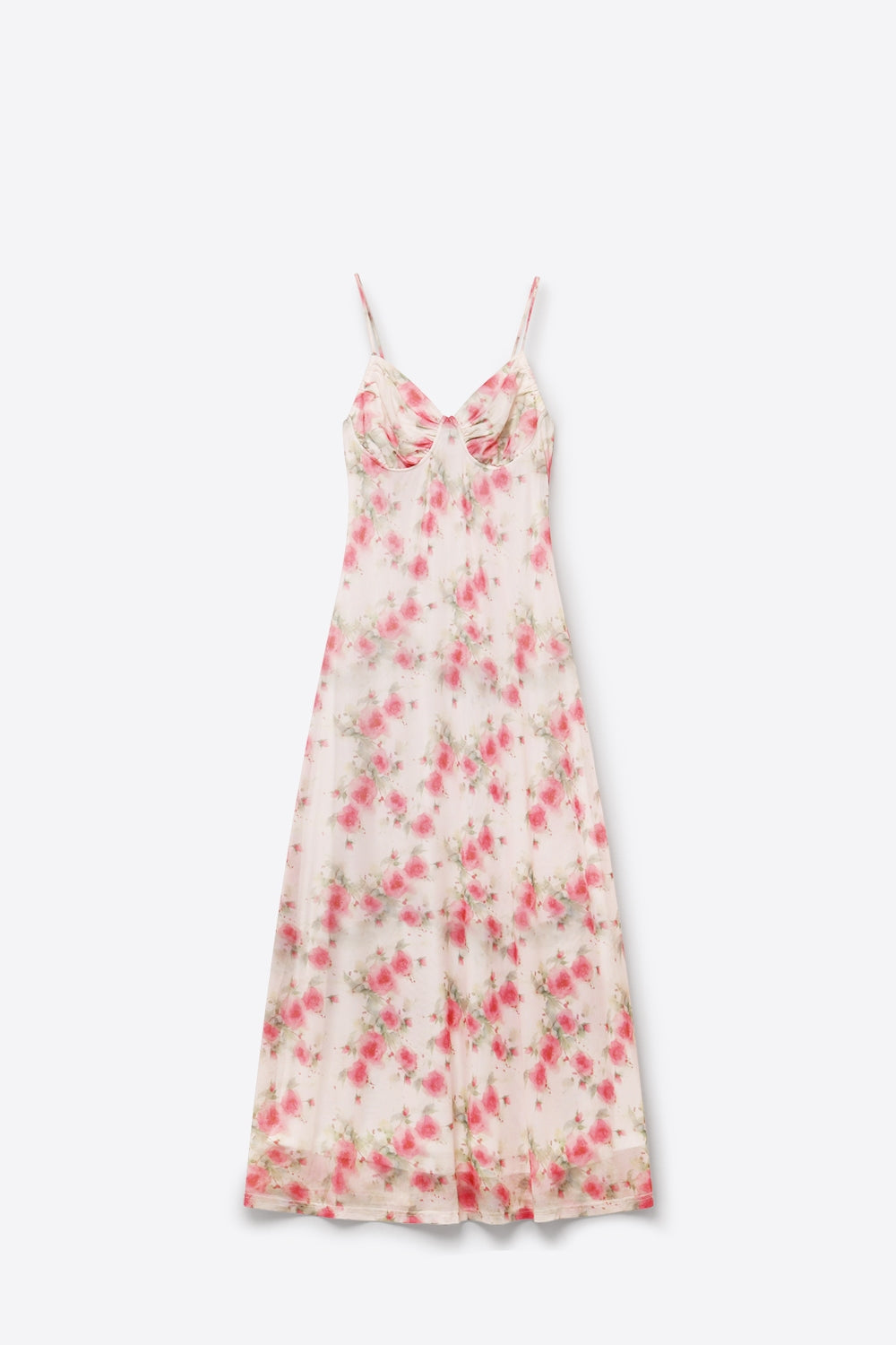 Songe Floral Mesh Maxi Dress