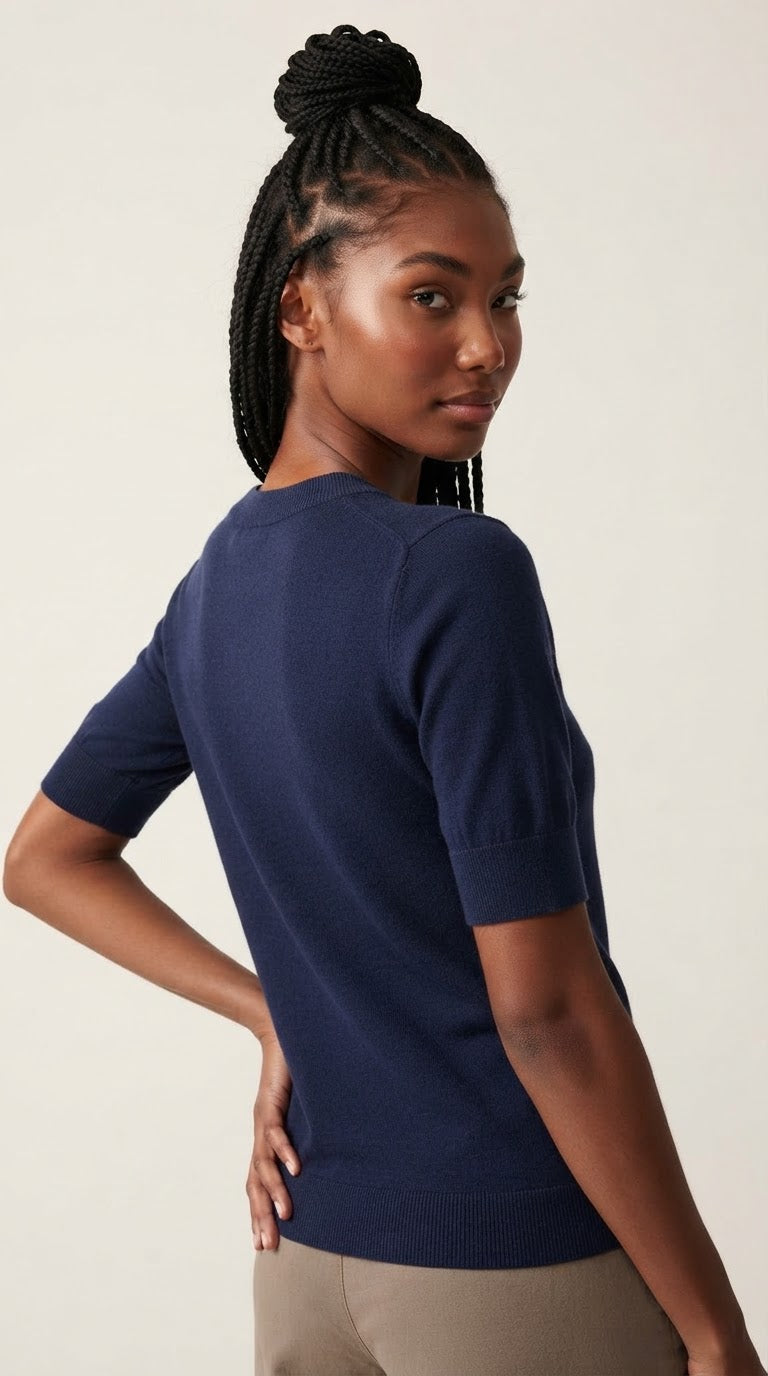 Laine Fine Knit Crew Neck