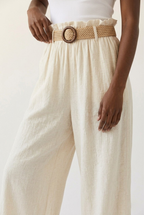 Cannelle Wide Leg Linen Pants
