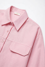 Bouton Cropped Pocket Shirt