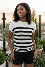 Marinière Stripe Knit Sweater Top