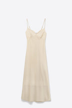 Ivoire Satin Slip Dress