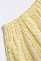 Lumière Sheer Lace Insert Maxi Skirt