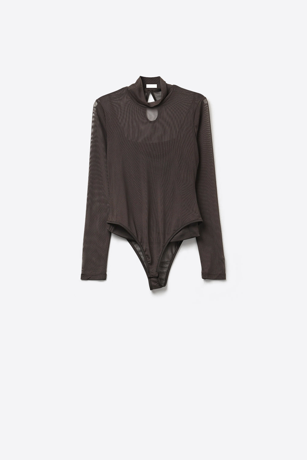 Résille Mesh Mock Neck Bodysuit