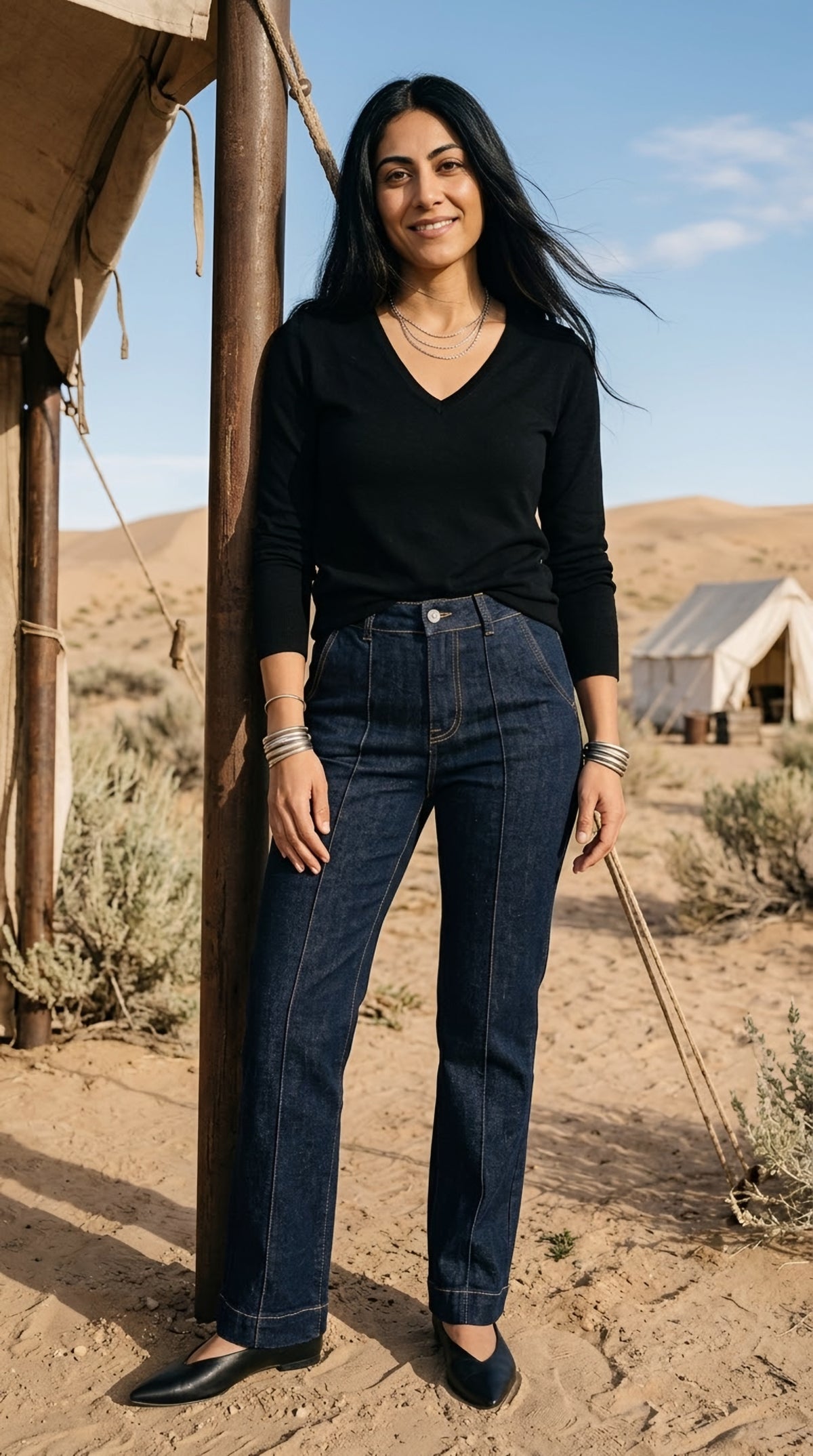 Joug Dark Blue Straight Leg Jeans