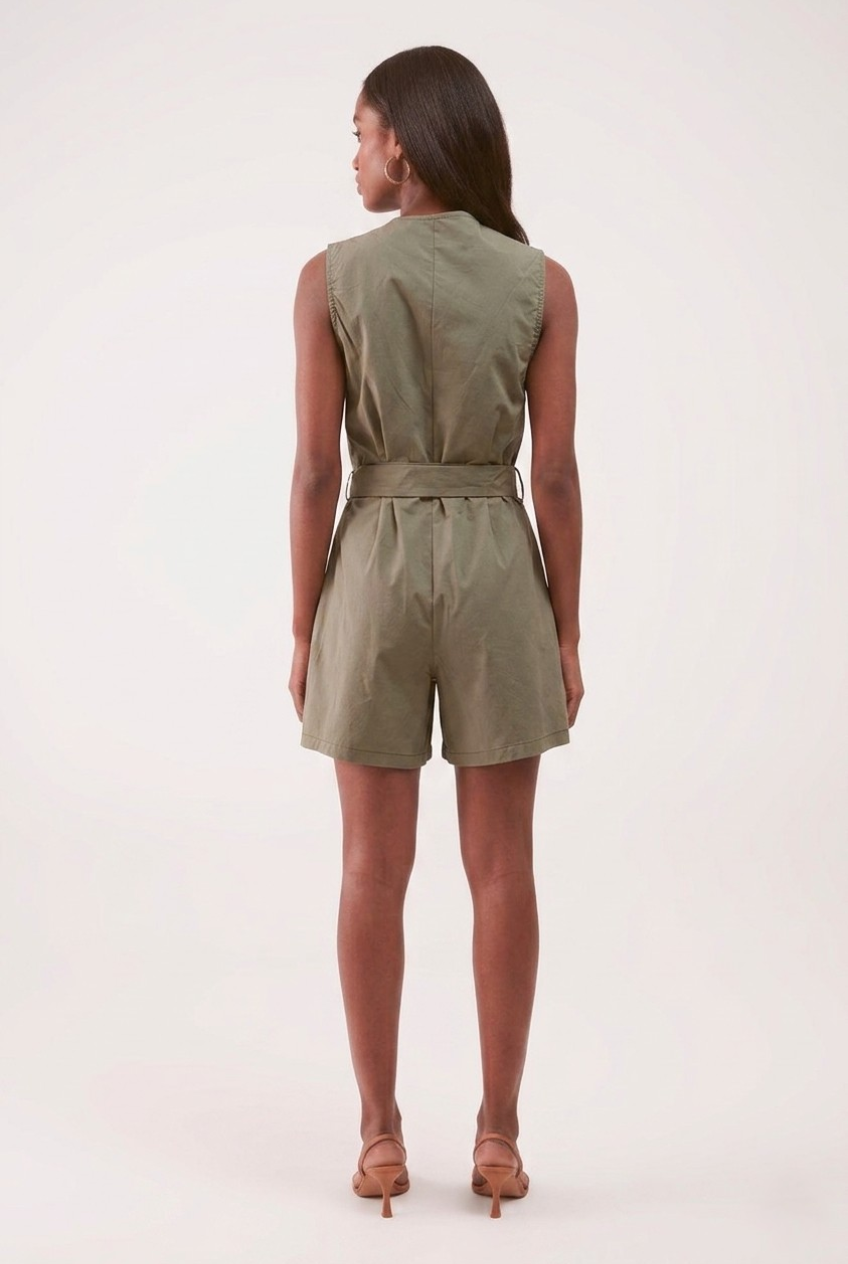 Sahel Belted Utility Romper