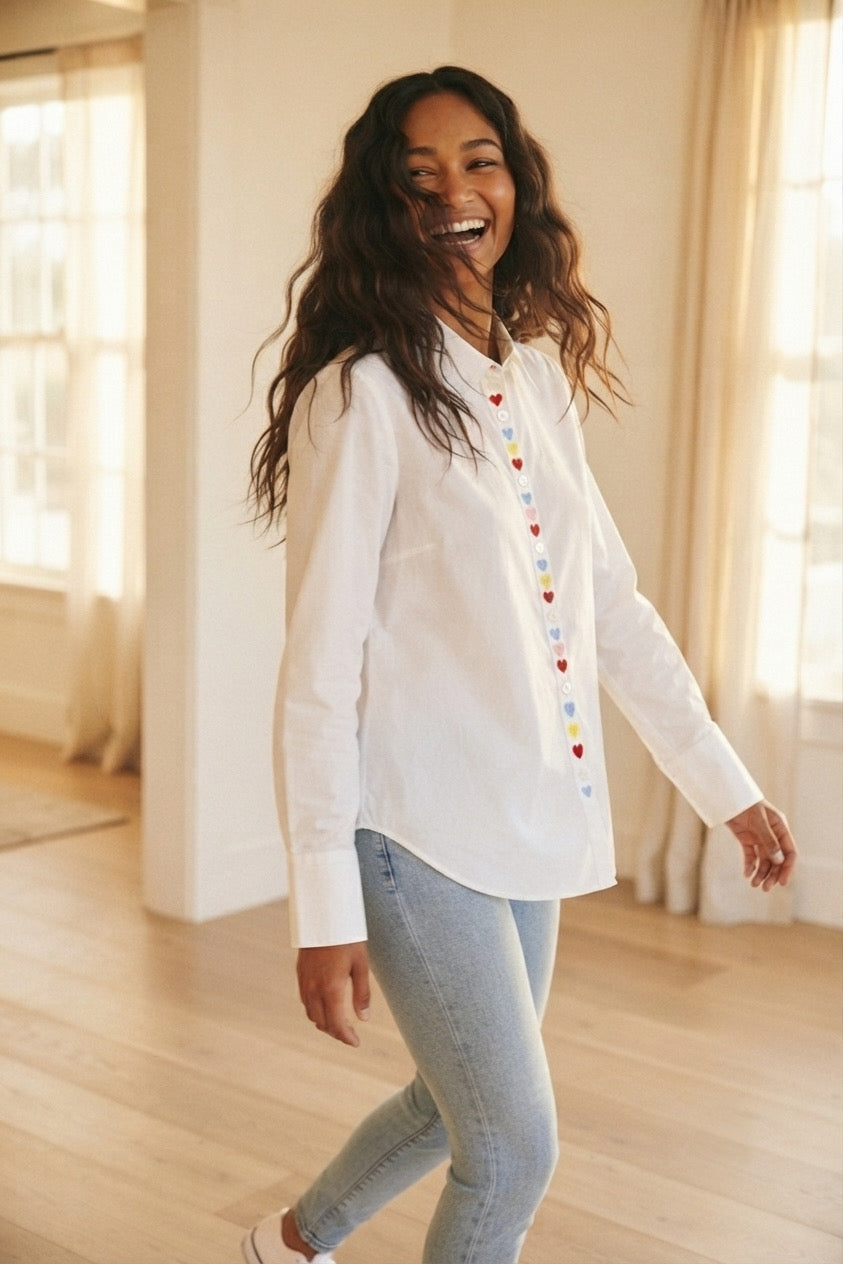 Cœur Heart Embroidered Shirt