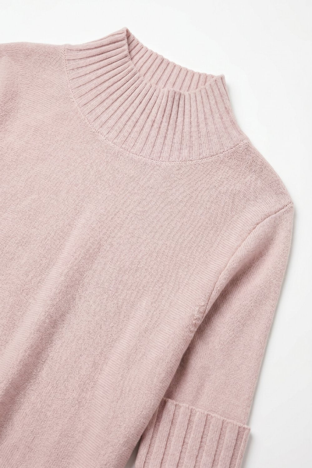 Hausse Chunky Ribbed High Collar Sweater