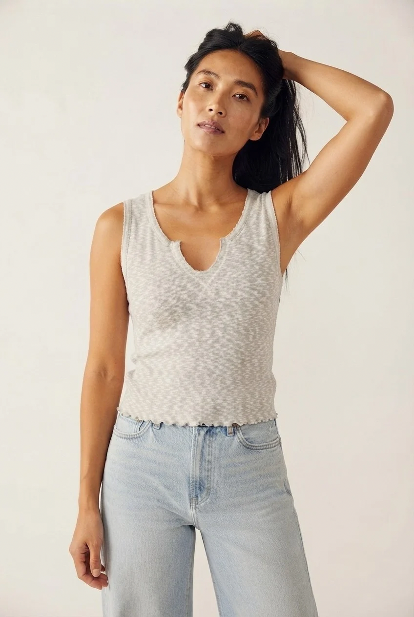 Volute Lettuce Hem Tank