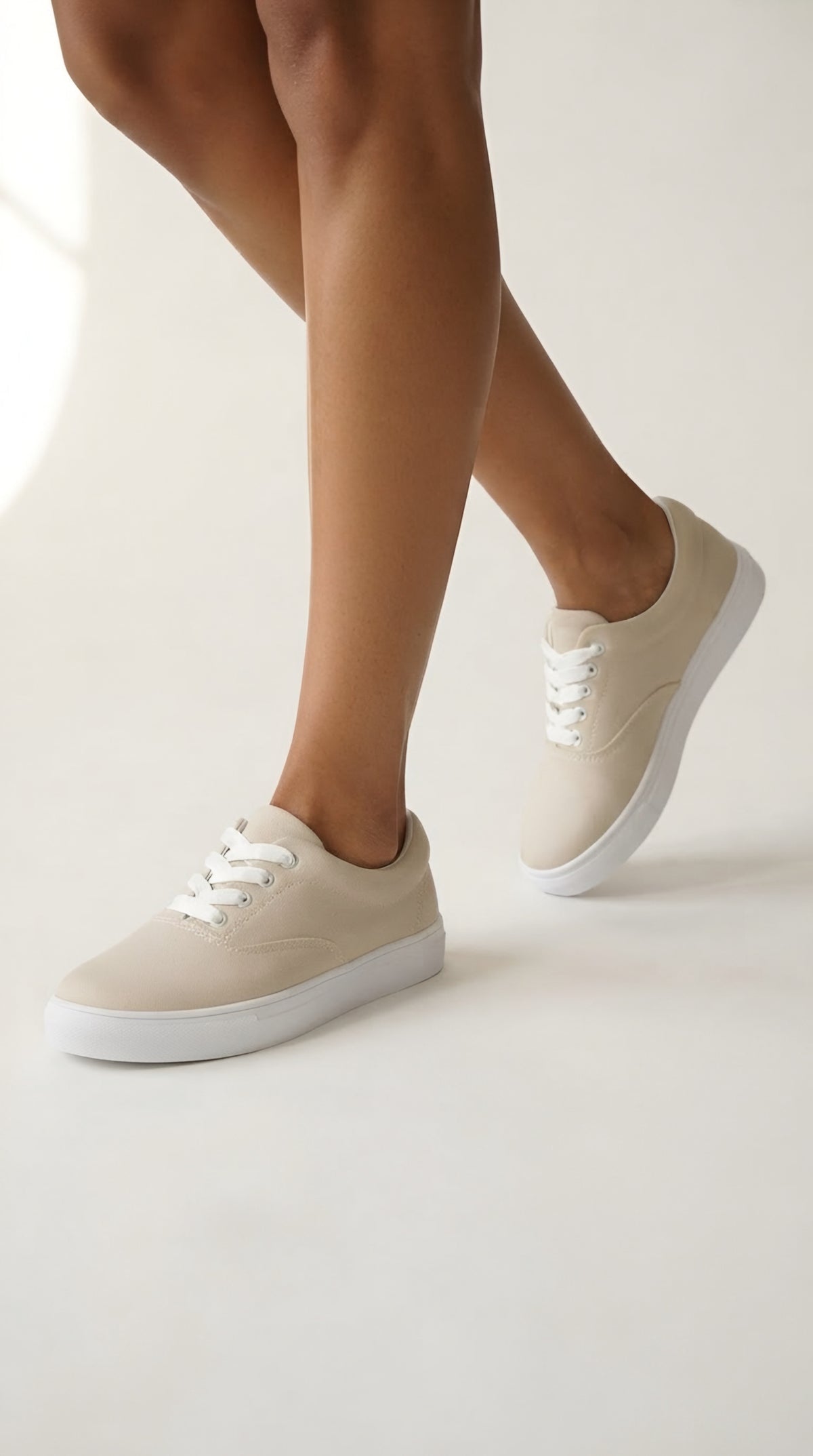 Clarté Lace-Up Canvas Sneakers