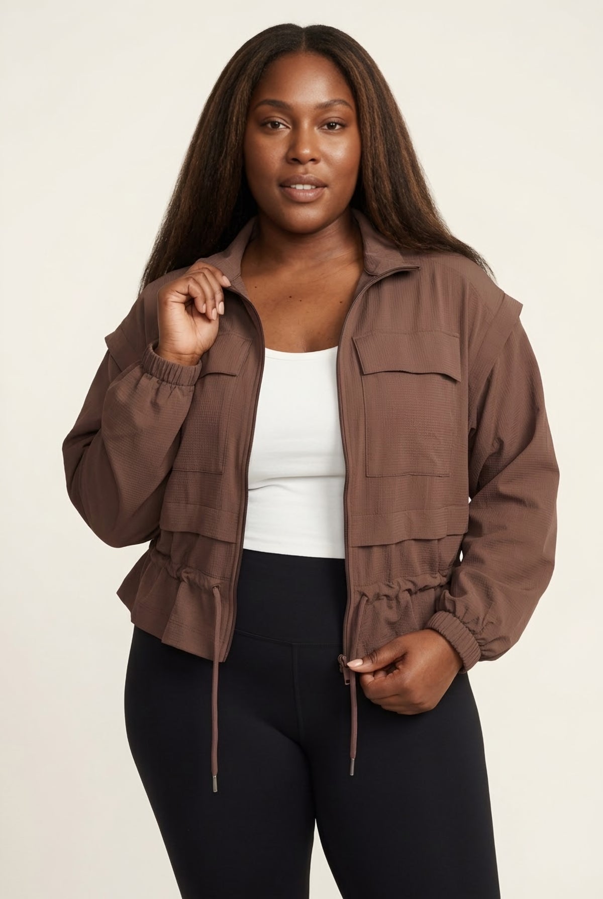 Élan Cropped Athletic Jacket