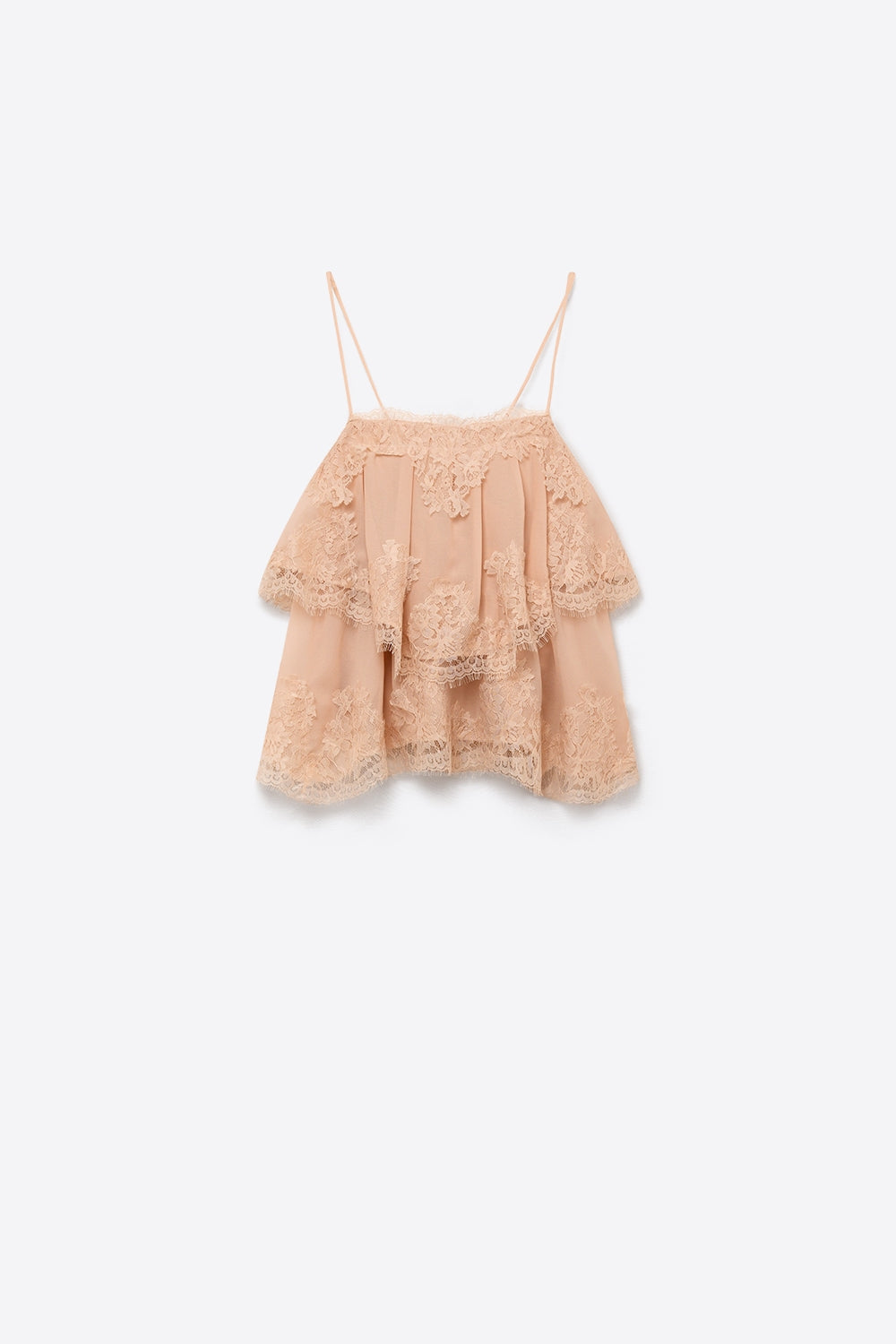 Dentelle Lace Insert Cami Top