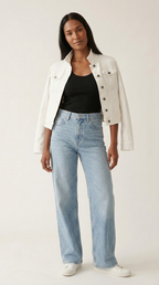 Effilé Raw Edge Denim Jacket