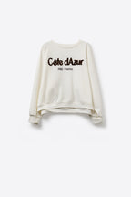Côte d’Azur Embroidered Sweatshirt