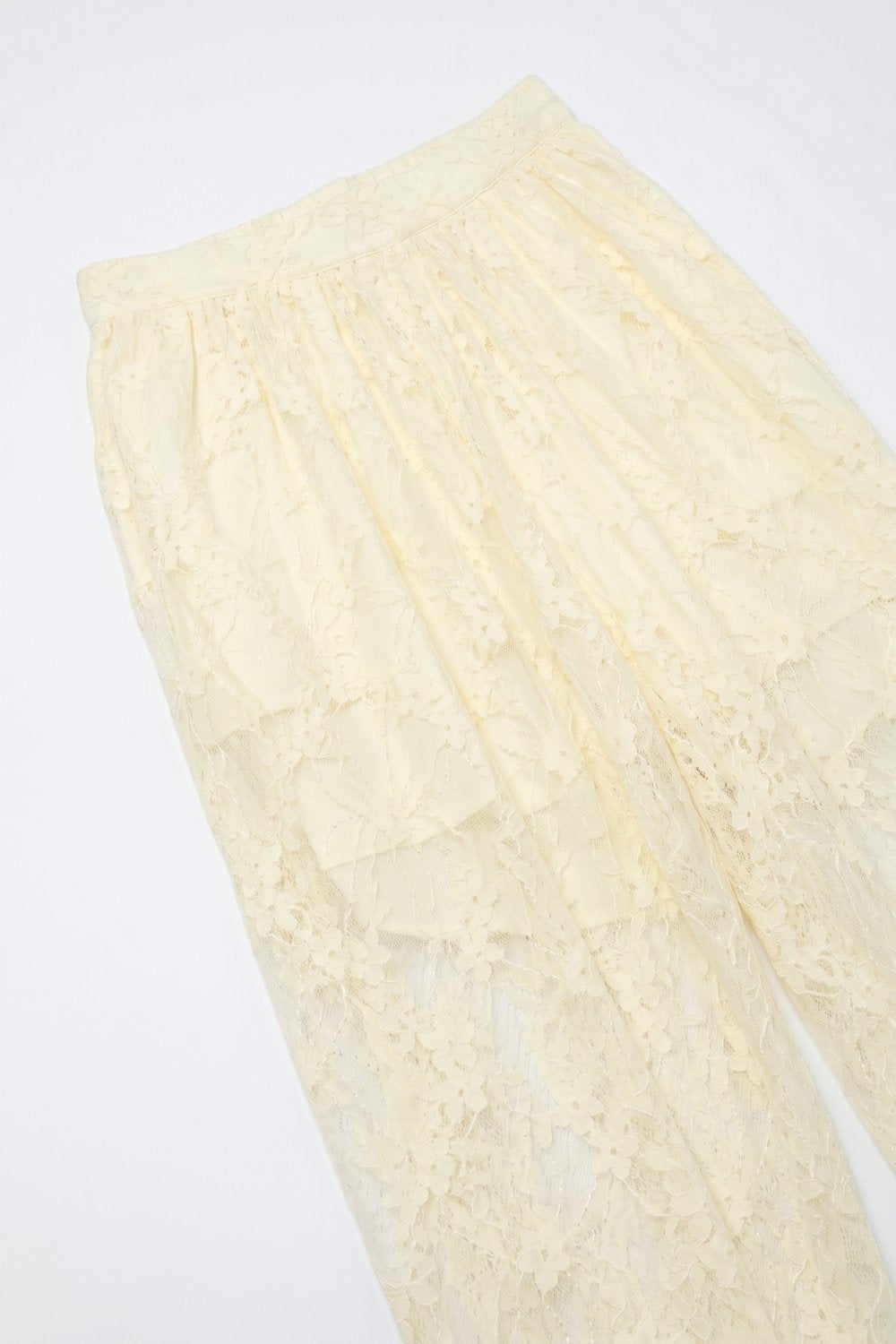 Ficelle Lace Tie Hem Pants
