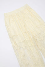 Ficelle Lace Tie Hem Pants