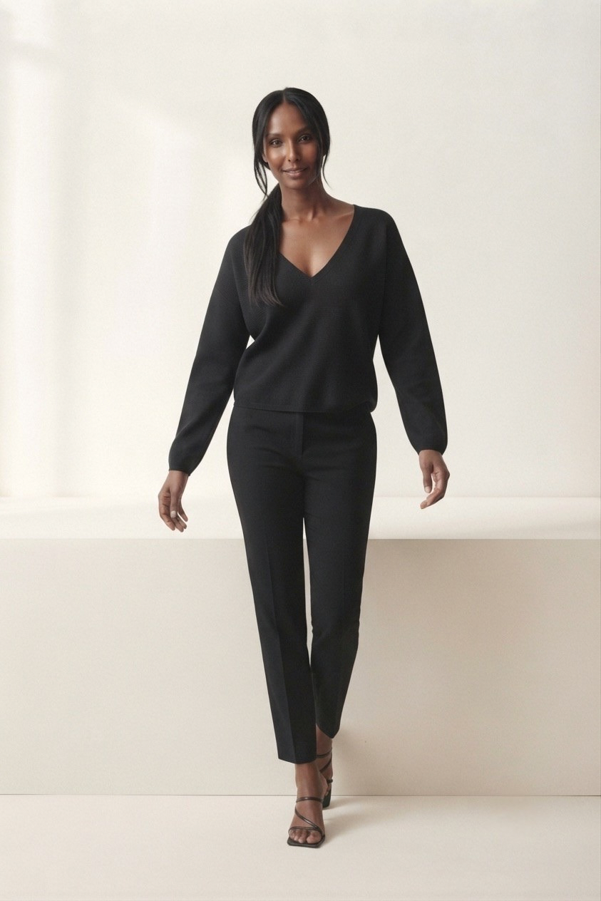 Nervuré Linear Texture Sweater