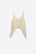 Nacre Beaded Chiffon Top
