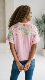 Brio Patchwork Relaxed Tee