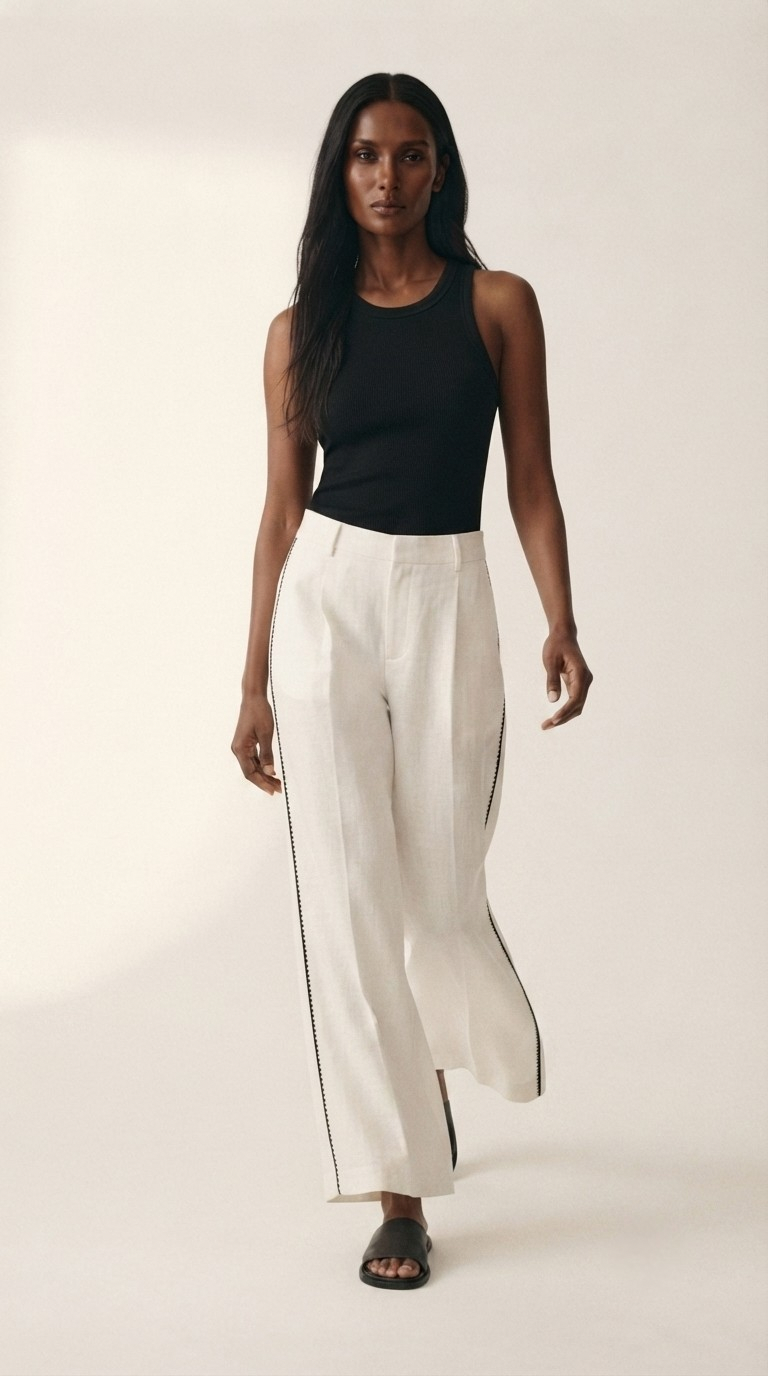 Riviera Wide Leg Trousers