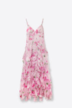Pétale Ruffle Floral Maxi Dress