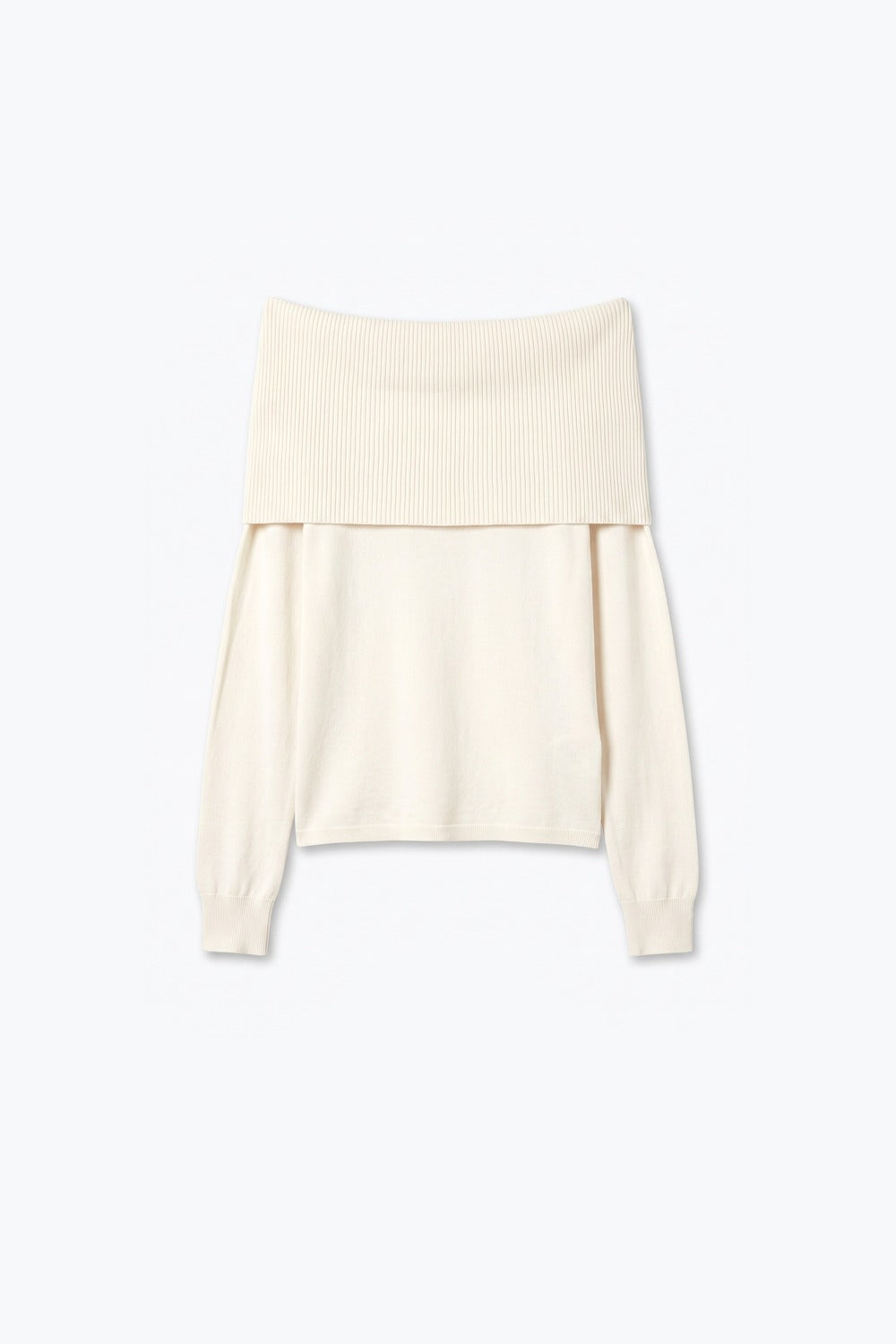 Bardot Ribbed Off Shoulder Sweater