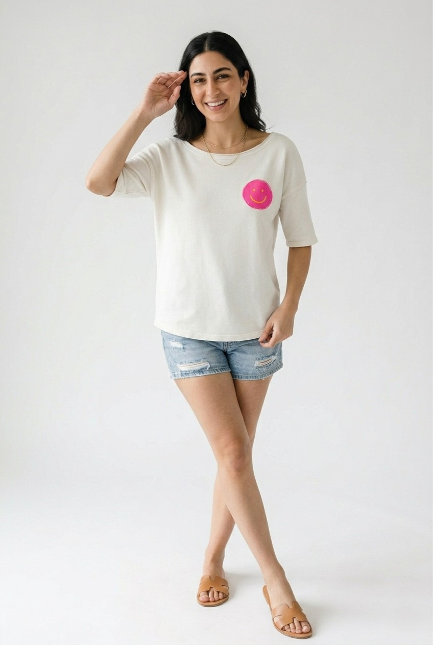 Sourire Smiley Graphic Sweatshirt