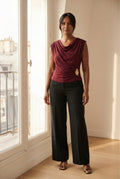Clinquant Draped Gold Top