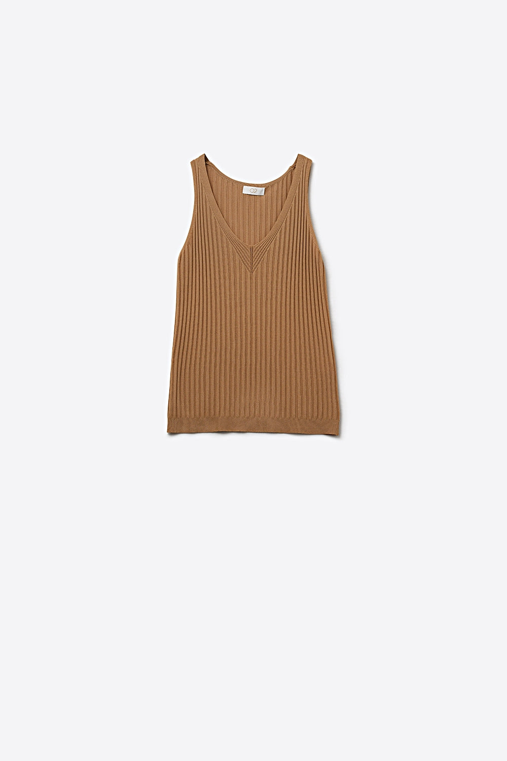 Nerveux Ribbed V-Neck Tank