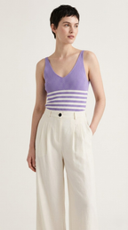 Cascade Stripe Ribbed Tank