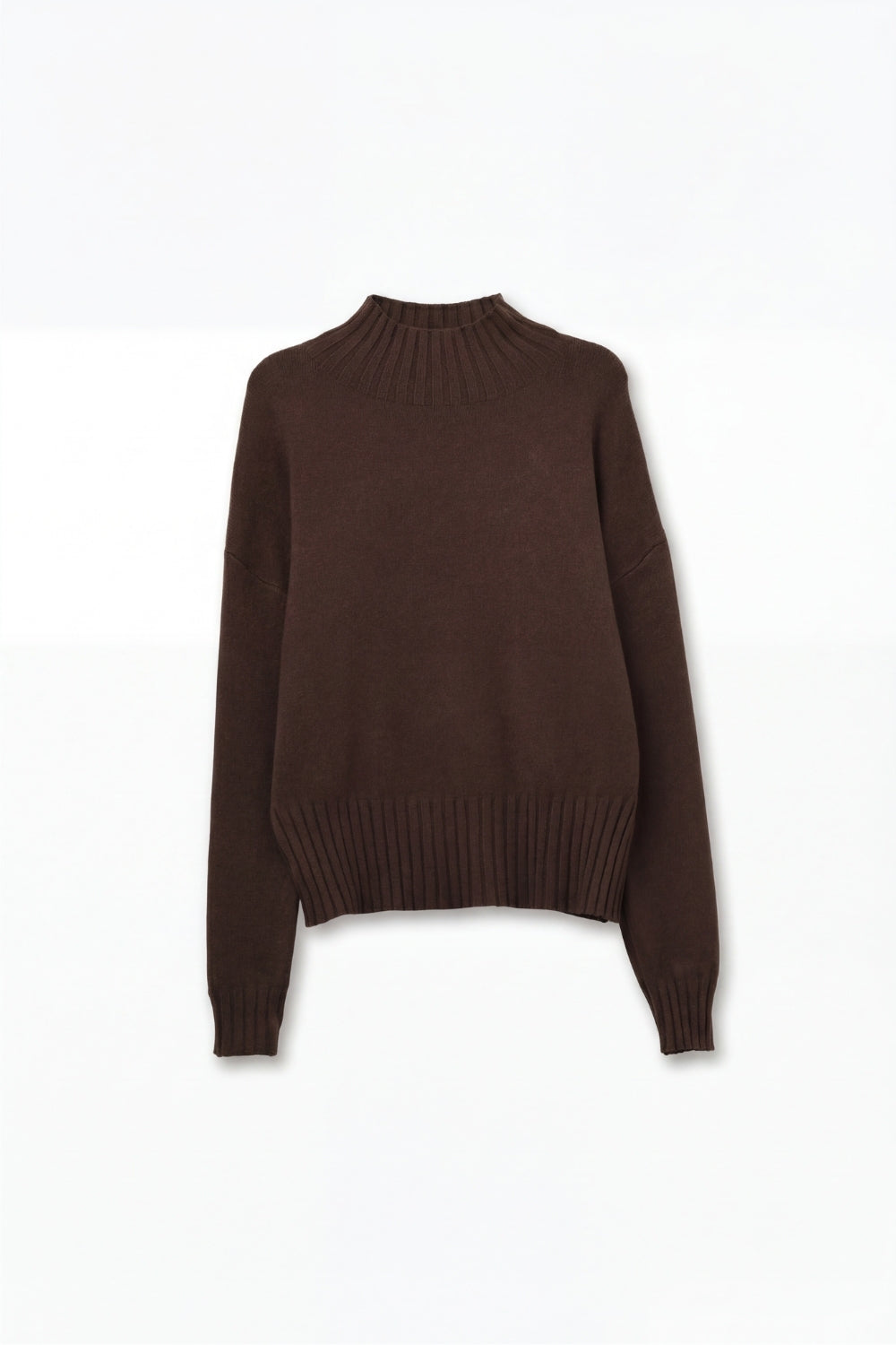 Tourelle High Collar Knit Sweater