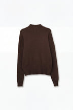 Tourelle High Collar Knit Sweater