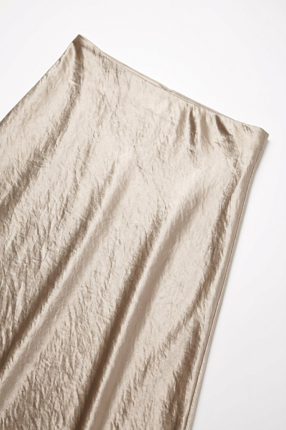 Luisant Satin Midi Skirt