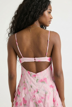 Pétale Ruffle Floral Maxi Dress