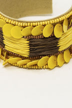 Jonc Beaded Cuff Bracelet