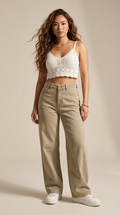 Genou Wide Leg Jeans