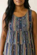 Sérénité Tiered Knit Maxi Dress