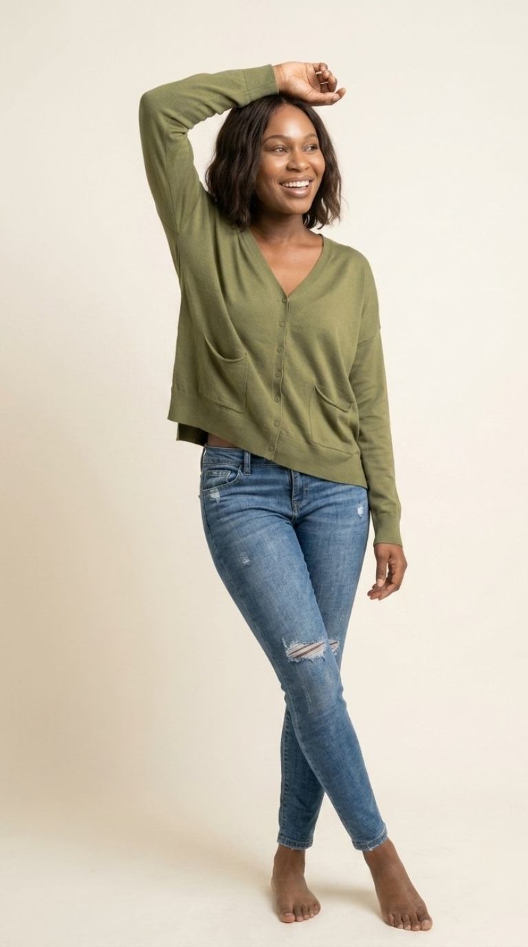 Poche Fine Knit Cardigan