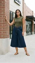 Nœud Denim Culottes