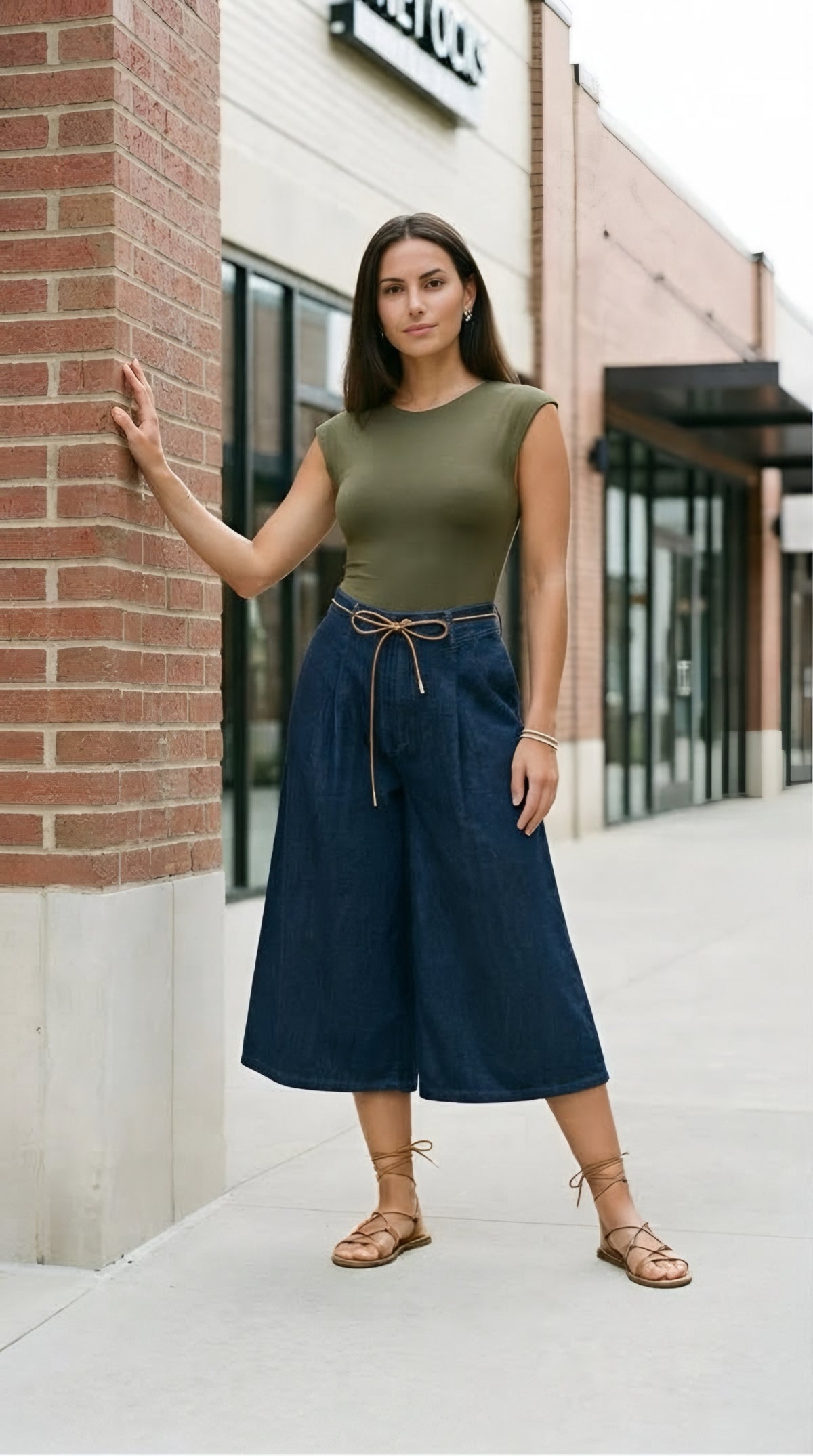 Nœud Denim Culottes