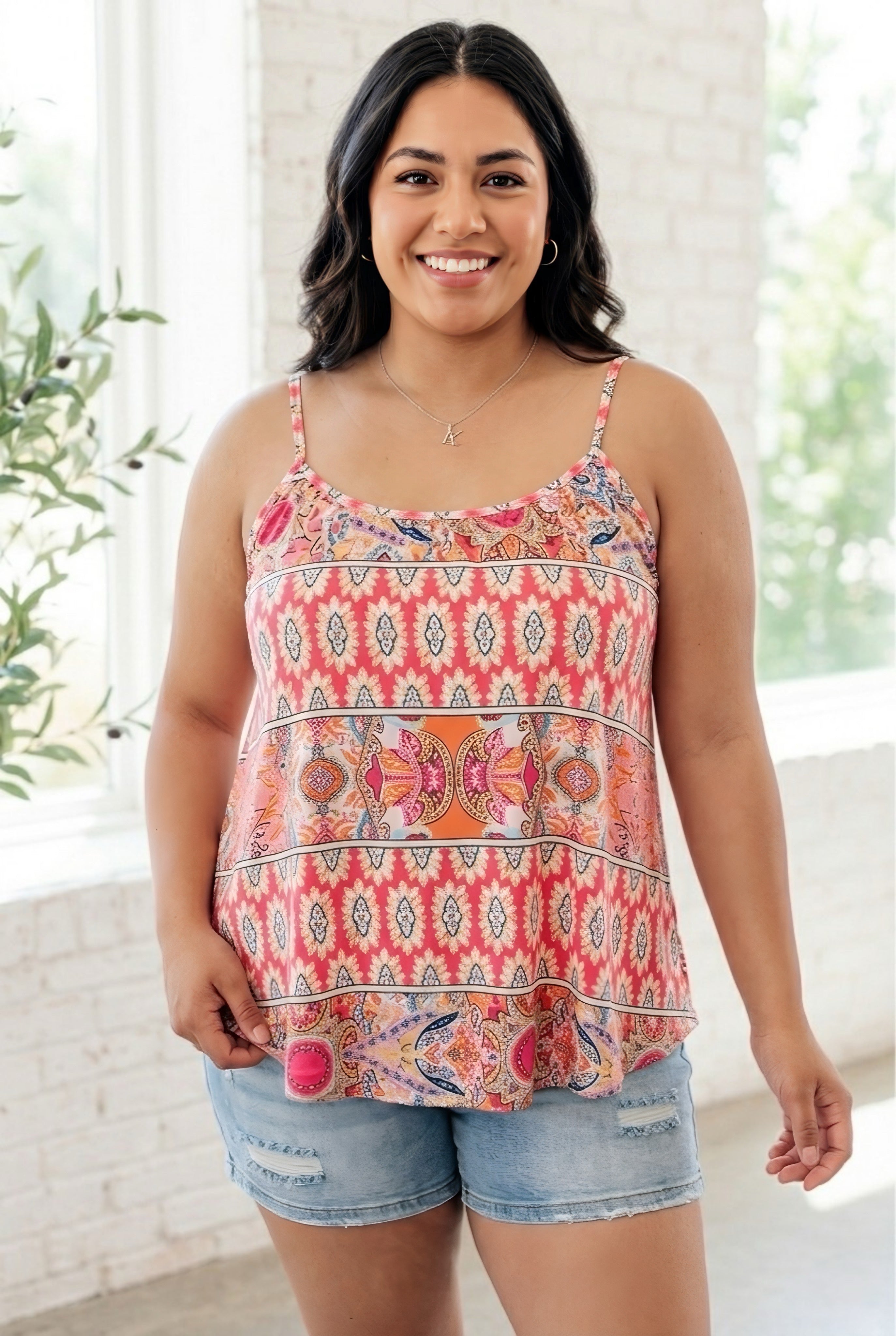Bohème Mixed Print Cami Tank
