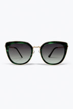 Marbré Green Marble Metal Frame Shades