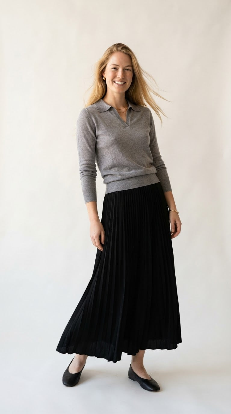 Liseré Polo Knit Sweater