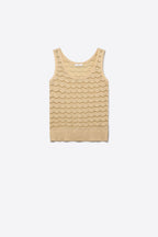 Lucent Metallic Knit Tank