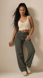 Genou Wide Leg Jeans