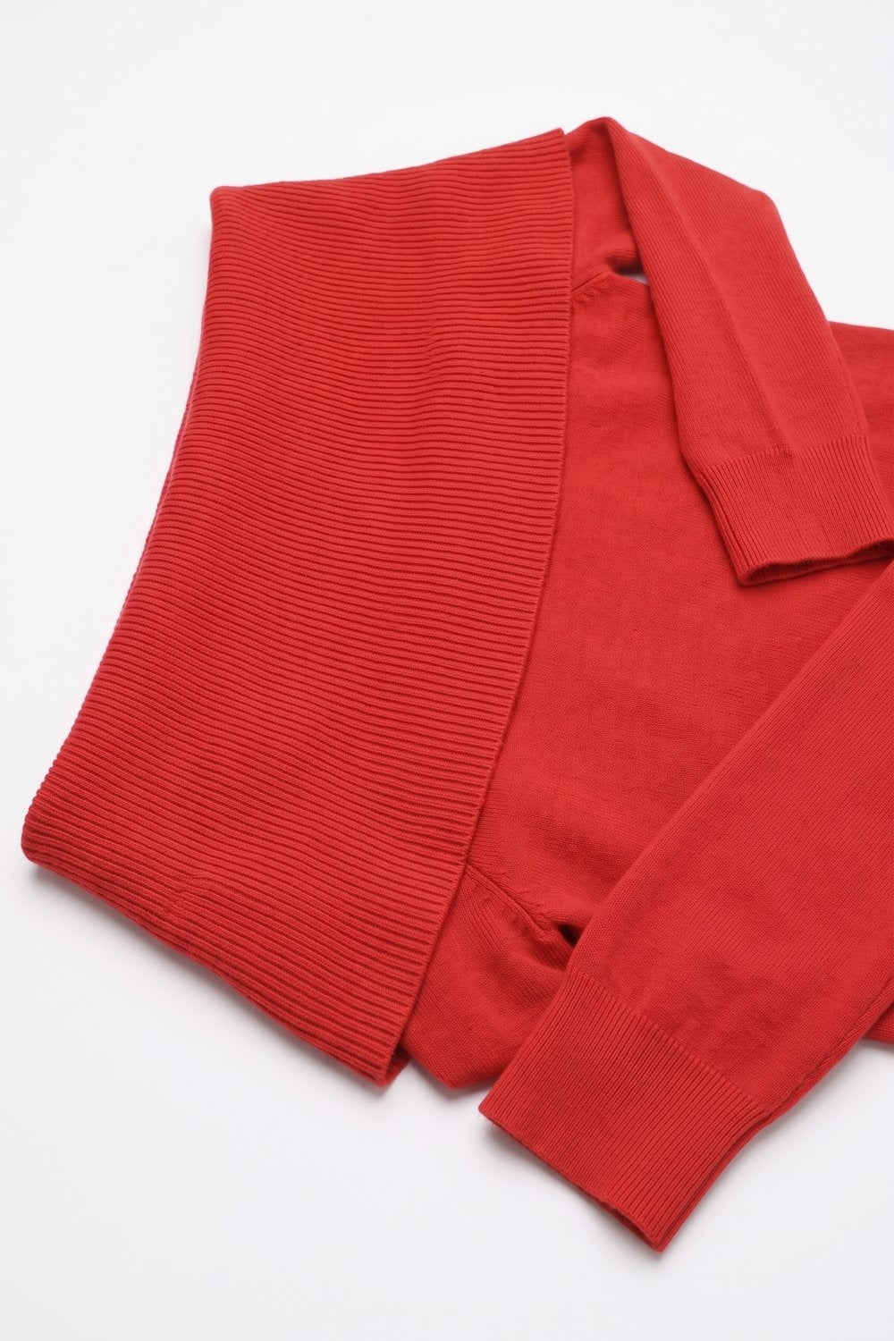 Bardot Ribbed Off Shoulder Sweater
