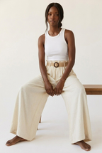 Cannelle Wide Leg Linen Pants