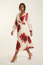 Tropique Wrap Midi Dress