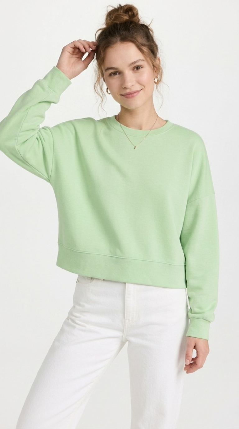 Douceur Dropped Shoulder Sweatshirt